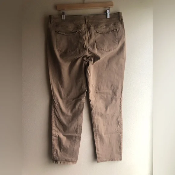J.Jill Straight Slim Boyfriend Brown Pants Size 14 - Picture 4 of 9